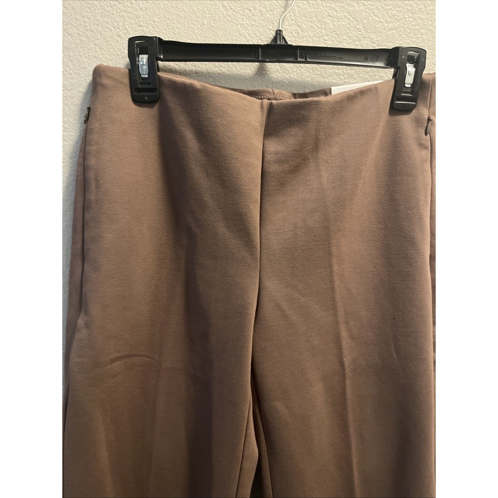 NWT Chicos Juliet Wide Leg Crop So Slimming Pants Brown US 4R - Picture 2 of 8